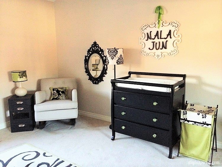 Quick and Easy Nursery Decorating DIY Ideas including Simple Wall Art Projects and Storage Solutions
