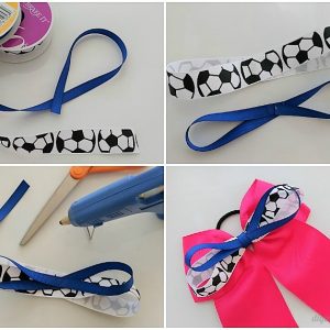 DIY Accessories: How to Make Sports Hair Bows for less than $2.00 Each