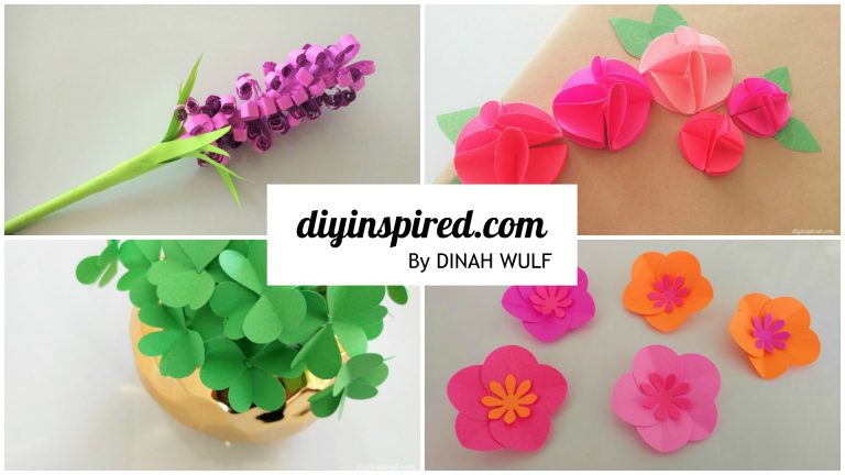 4 Easy Paper Flower Tutorials