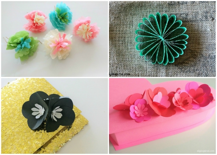 6 Easy Paper Flower DIY Ideas