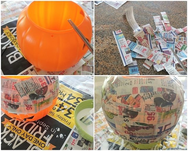 Day of the Dead Paper Mache Trick or Treat Pail DIY Inspired