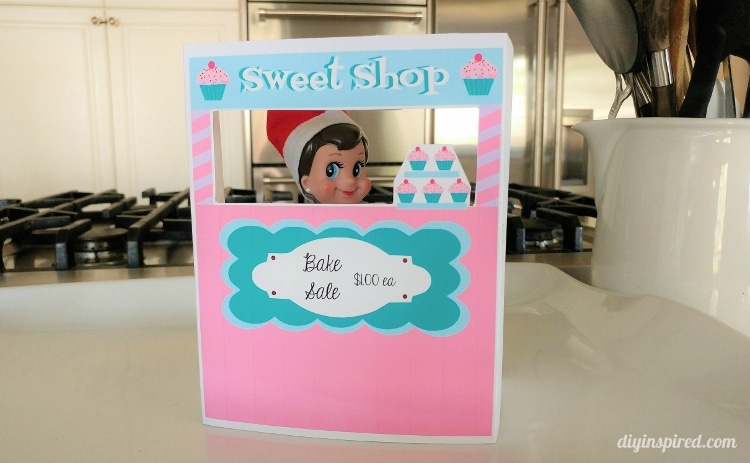 Elf on a Shelf Printable Bake Shop Stand