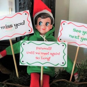 Make life Easier with These Printable Elf Signs for First Day, Last Day, and In Between