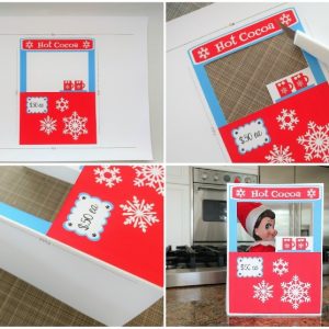 Elf on the Shelf Hot Cocoa Stand - DIY Inspired