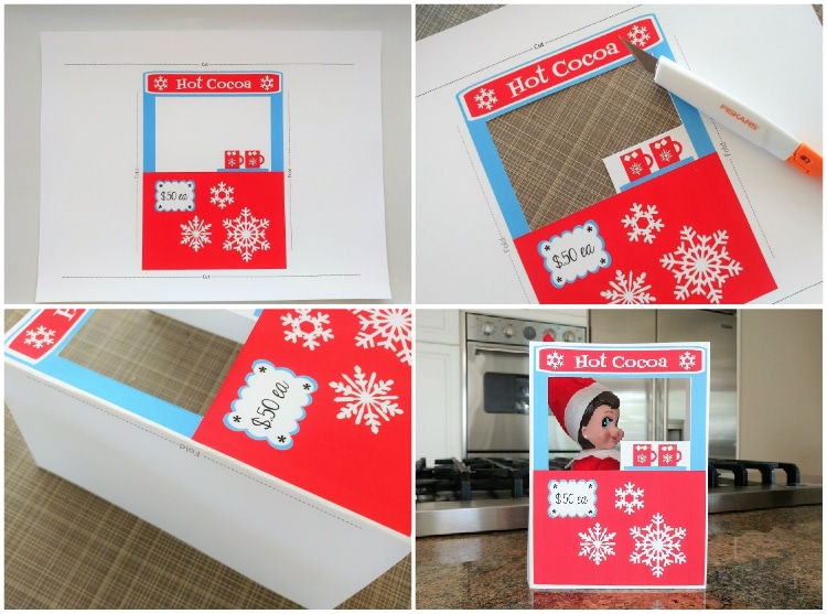 Quick and Easy Download for an Adorable Elf Hot Cocoa Stand