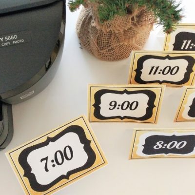 New Years Countdown Activity with Printable
