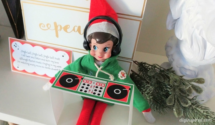 Printable Elf DJ Booth