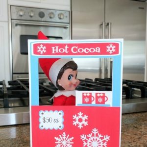 Printable Elf Hot Chocolate Stand - DIY Inspired