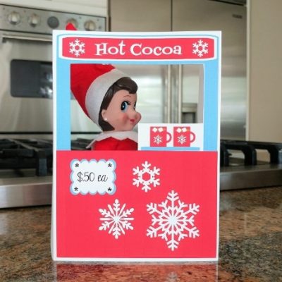 Printable Elf Hot Cocoa Stand