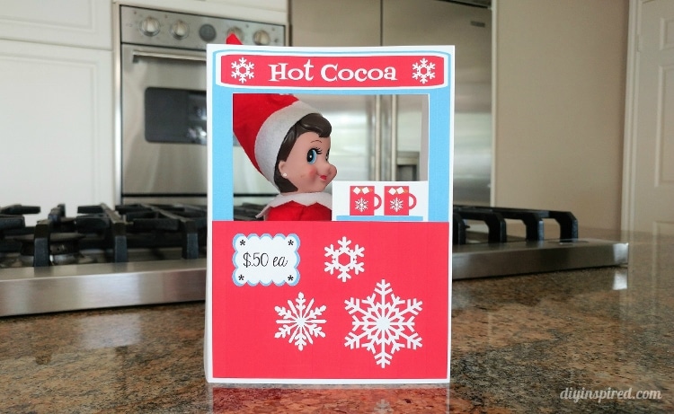 Printable Elf Hot Cocoa Stand