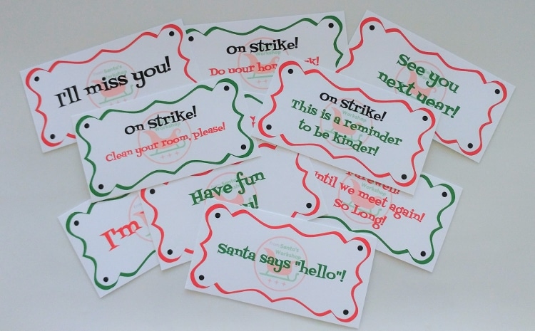 Make life Easier with These Printable Elf Signs for First Day, Last Day, and In Between