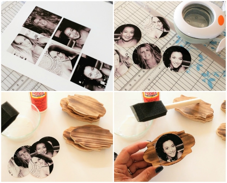 Make these rustic glam wood burned table place cards when entertaining this Christmas.