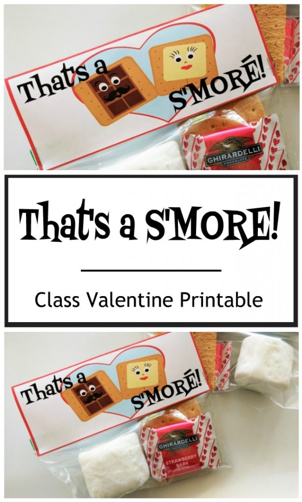 Get an Instant Download of this Fun S’More Class Valentine on Etsy