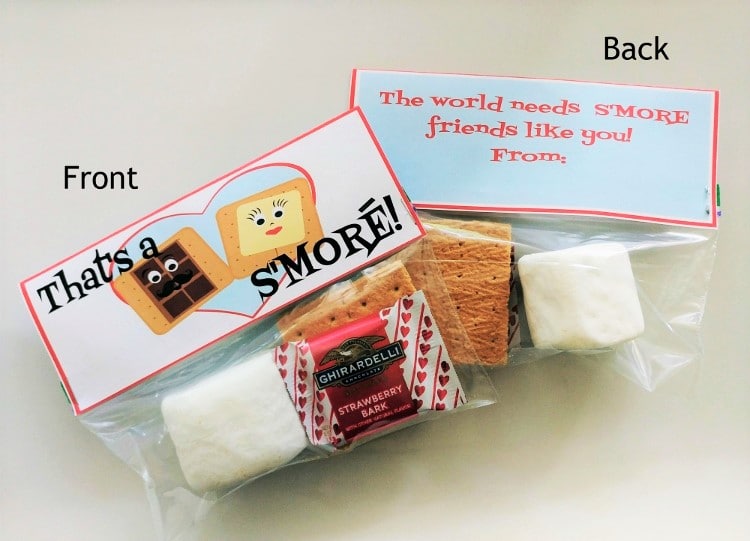 Get an Instant Download of this Fun S’More Class Valentine on Etsy