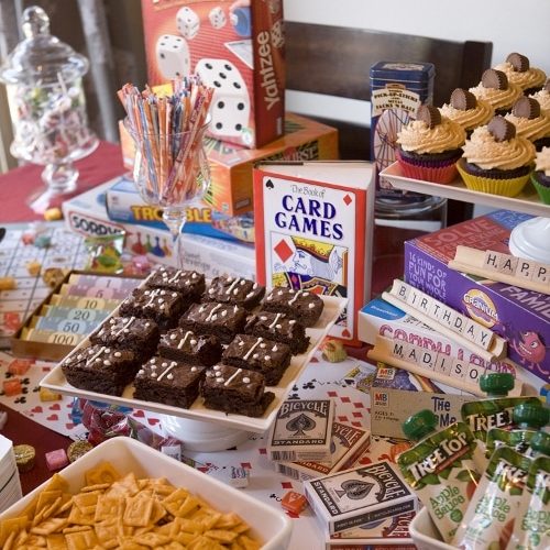 Game Night Food Table DIY Inspired