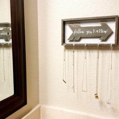 Easy Upcycled DIY Necklace Holder