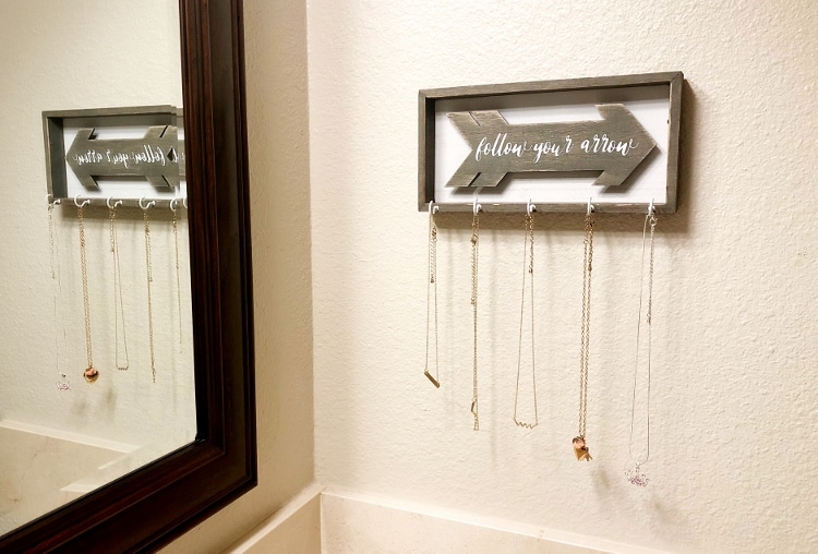 Easy Upcycled DIY Necklace Holder