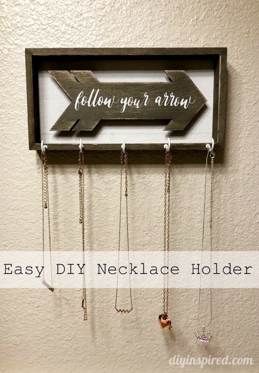 How to Turn Any Sign into a DIY Necklace Holder