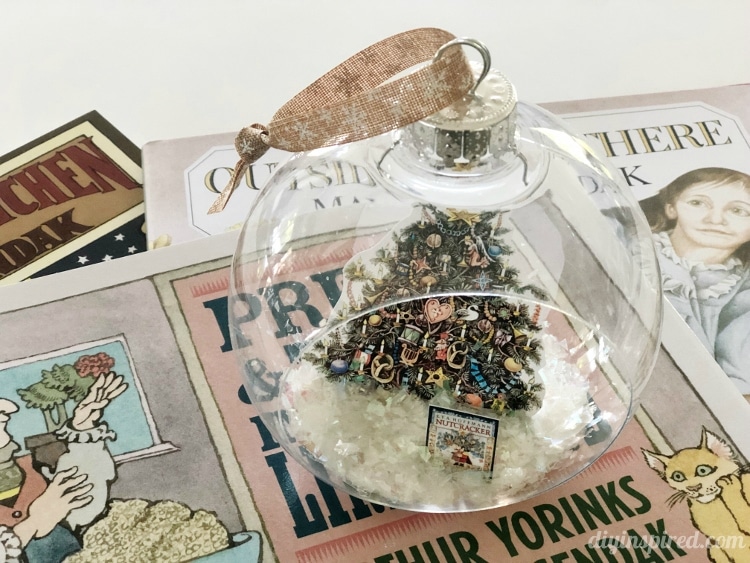 DIY Literary Ornaments and Snow Globes