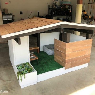 Mid Century Modern DIY Dog House Build