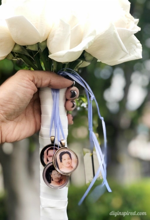 DIY Wedding Bouquet Photo Charms - DIY Inspired