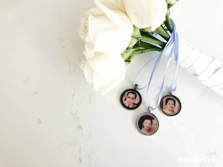 DIY Wedding Bouquet Photo Charms