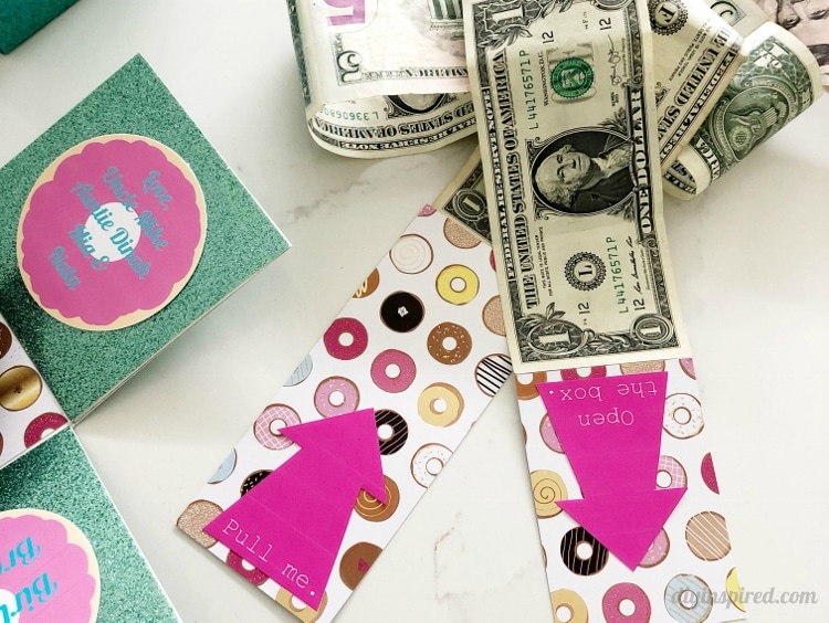 DIY Pop Out Money Gift Box Prinntable