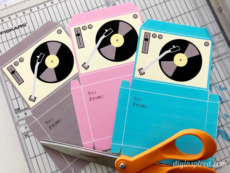 Printable Record Player Card Etsy