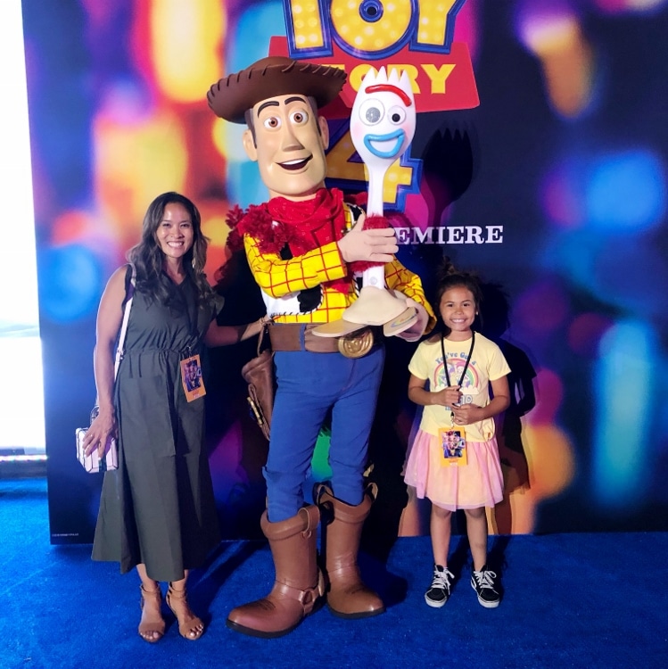 Dinah Wulf and Woody from Toy Story