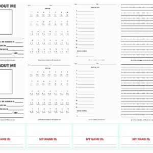 Doll Size Homework Sheets - DIY Inspired