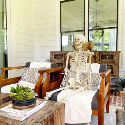 Halloween Decorating with Skeletons