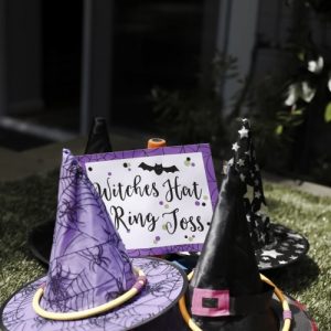 Witches Hat Ring Toss - Halloween Party Game