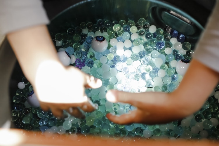 Witches Potion Sensory Bin for Halloween