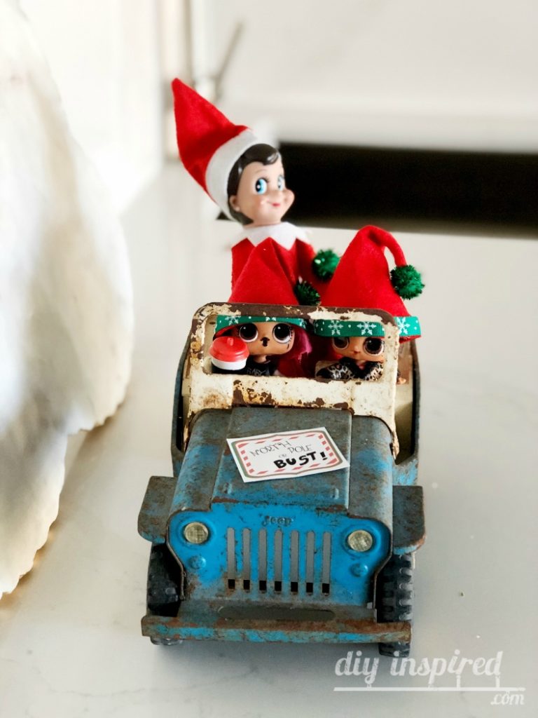Jeeping Elf on the Shelf