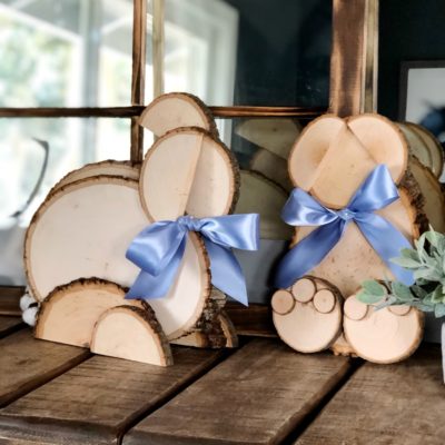 DIY Wooden Easter Bunnies