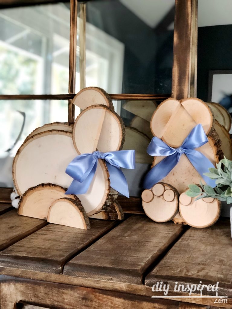 DIY Wooden Easter Bunnies