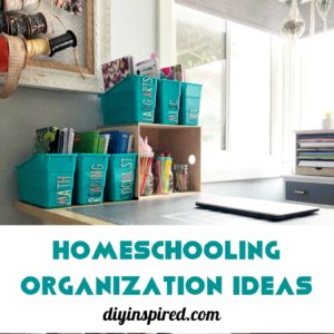 Homework Station Organization Ideas
