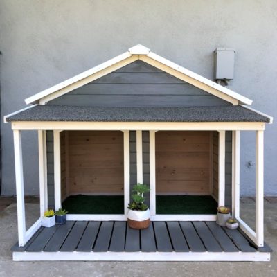 Painted Dog House Makeover