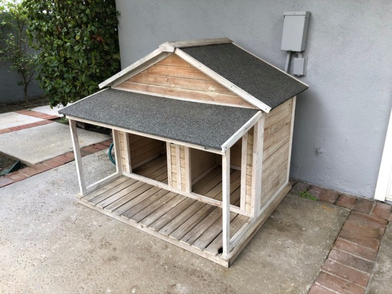 Painted Dog House Makeover DIY Inspired