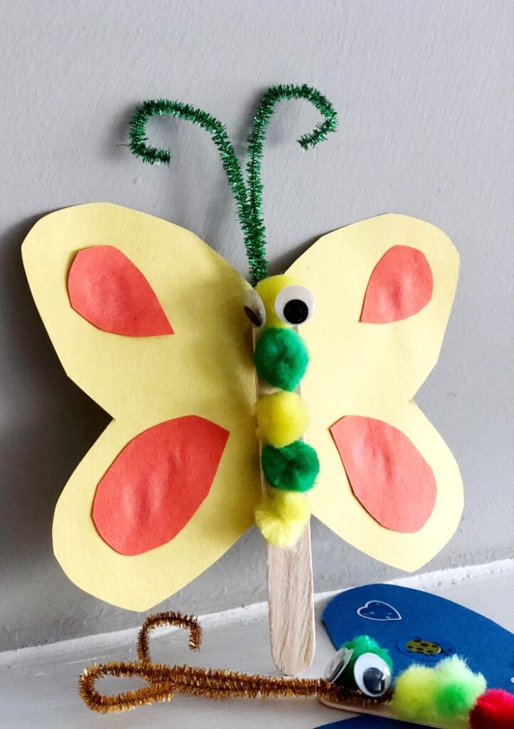 Butterfly Kids Craft Idea for Preschool