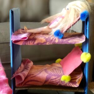 DIY Barbie Bunk Beds from Cardboard