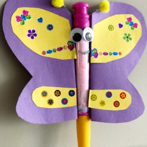 DIY Giant Butterfly Pen Kids Craft - DIY Inspired