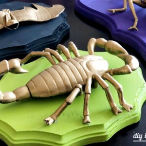 DIY Gold Scorpion Taxidermy for Halloween