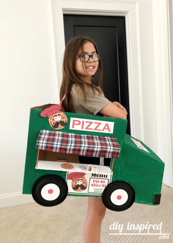 DIY Pizza Food Truck Halloween Costume