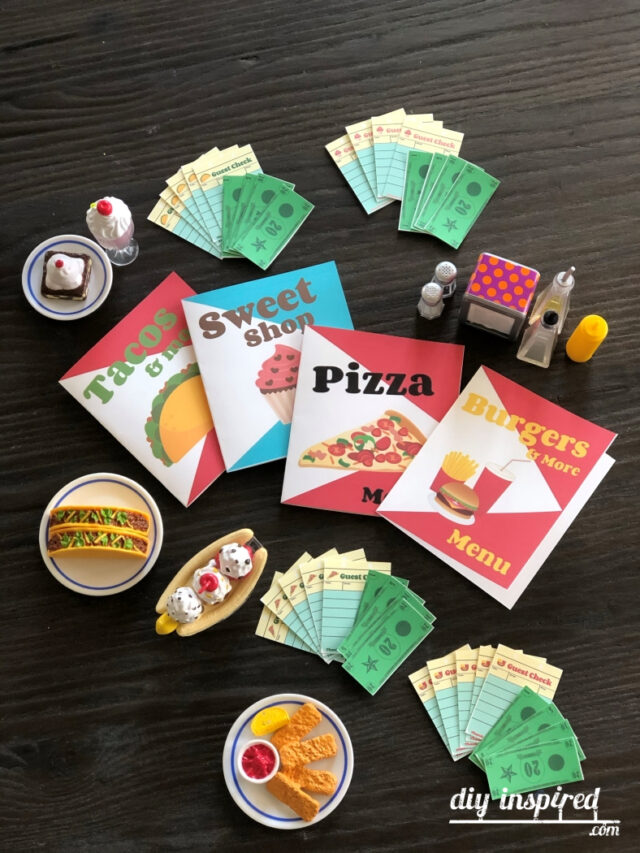 18 Inch Doll Restaurant Printables - DIY Inspired
