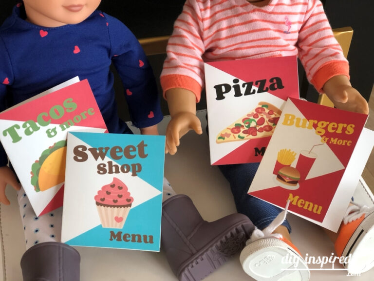 18 Inch Doll Restaurant Printables - DIY Inspired