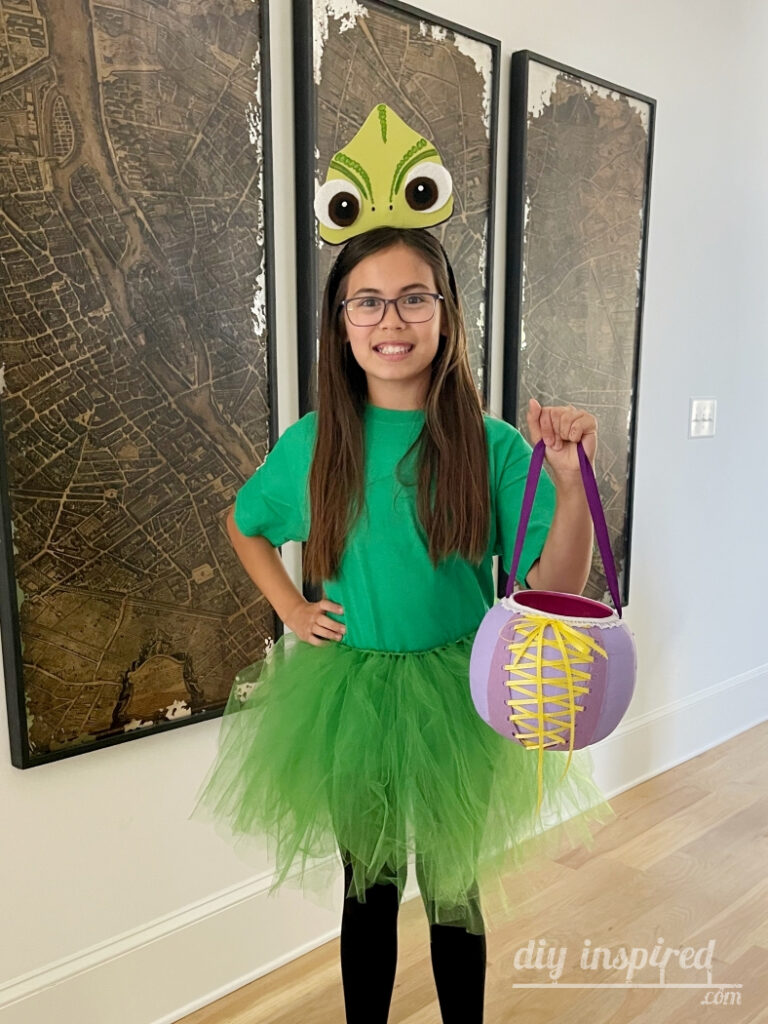 DIY Adult Pascal Costume from Tangled