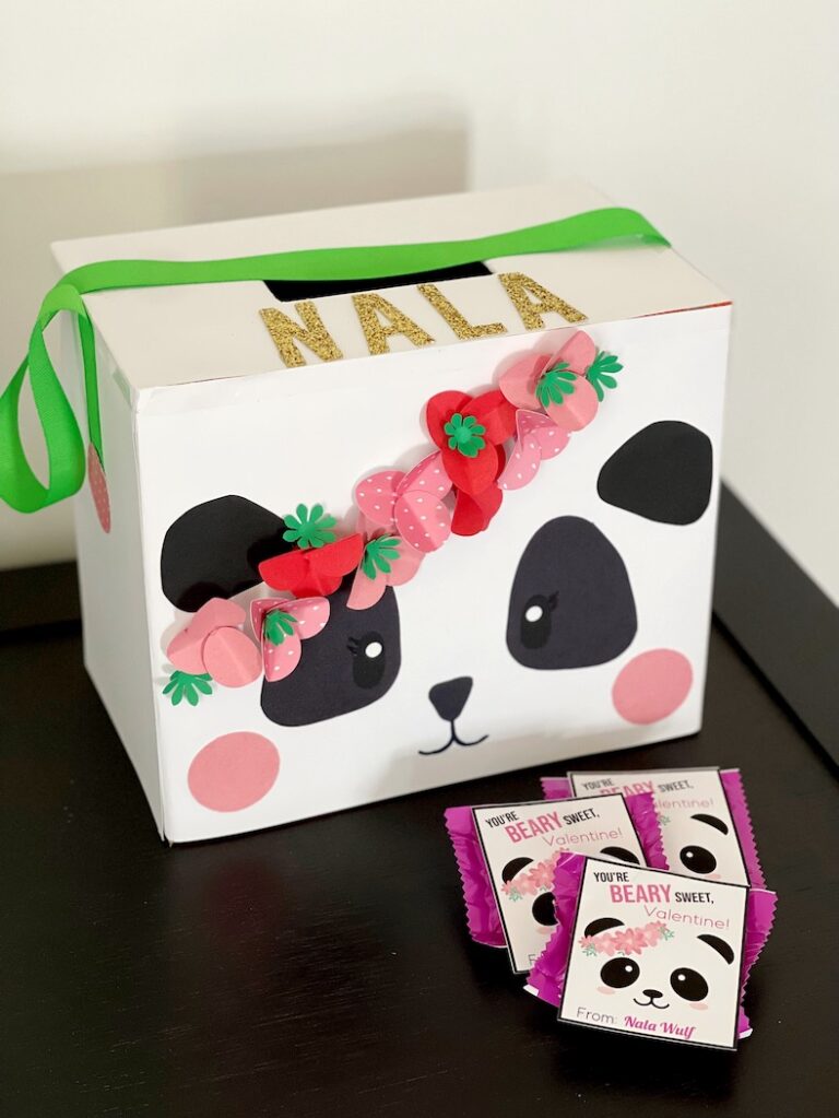 DIY Panda Valentine Box